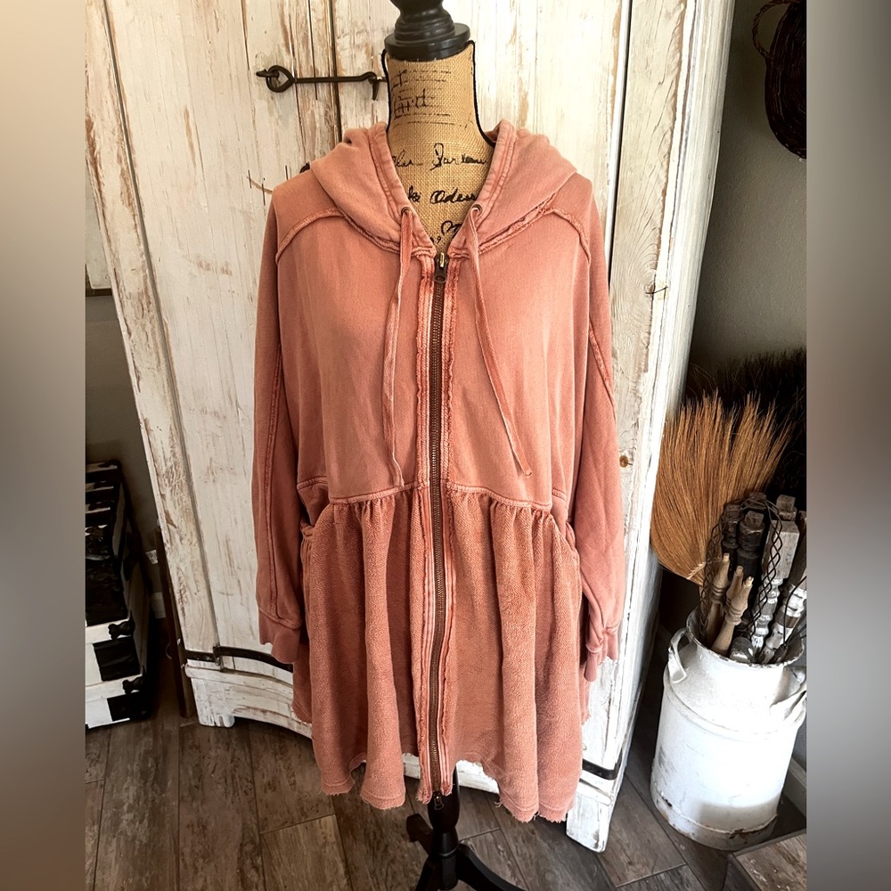 Women's Amber/Apricot Hoodie..Perfect  FALL HOODIE